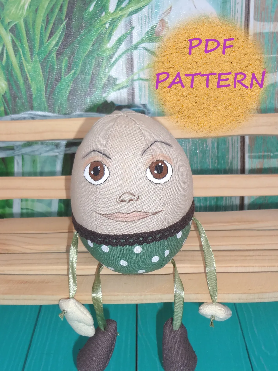 Humpty dumpty sewing pattern and tutorial – Toy sewing pattern and tutorial - Christmas gift idea
