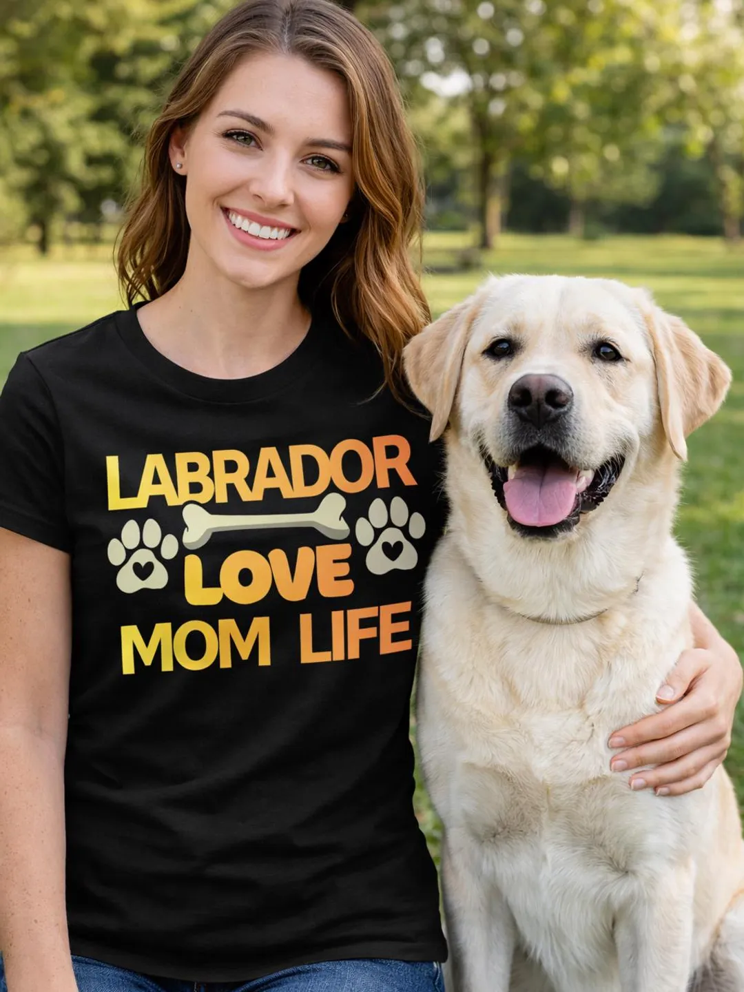 Labrador Mom Life Shirt, Dog Lover Gift, Cute Labrador Retriever T-Shirt, Pet Mom Tee, Funny Dog Owner Apparel