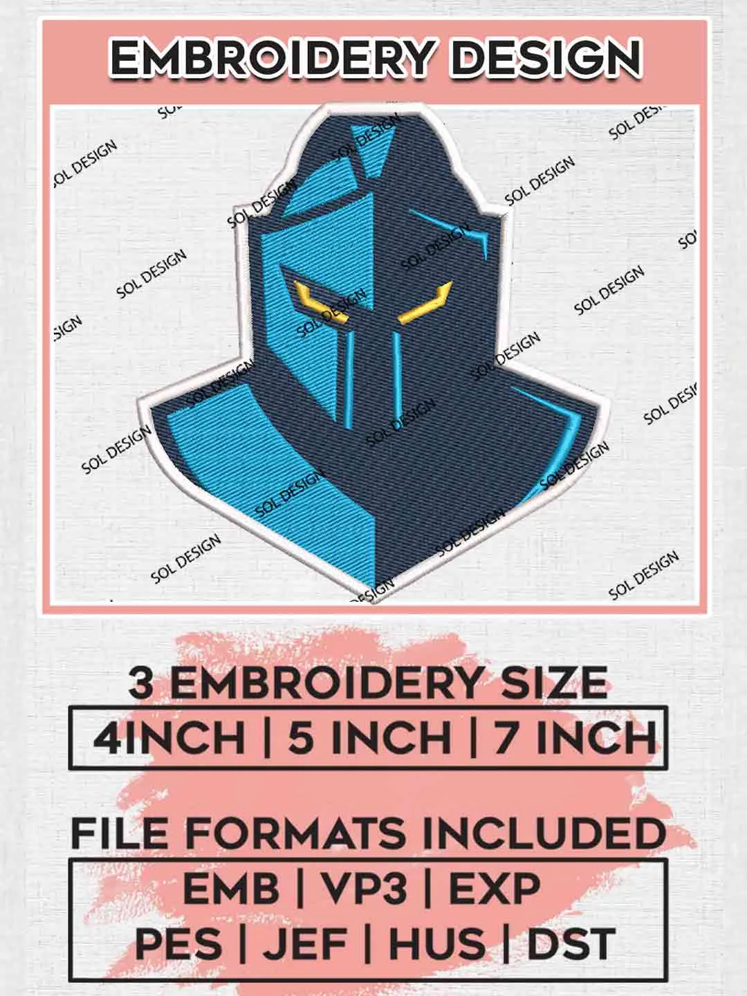 NRL Gold Coast Titans Embroidery Design files, National Rugby League Logo, Gold Coast Titans Logos Embroidery Design,NRL Machine Embroidery Digitized Pes File,3 Sizes, Instant Download
