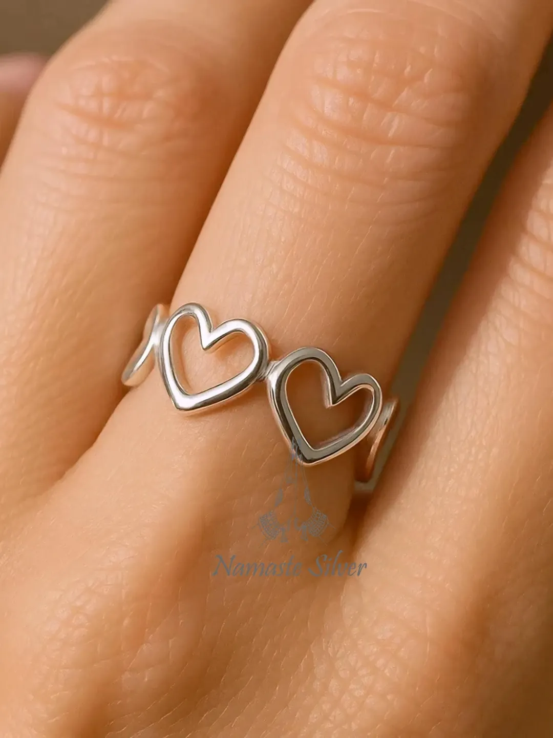 Sterling Silver Heart Thumb Ring, Sterling Silver Heart Ring, Heart ...
