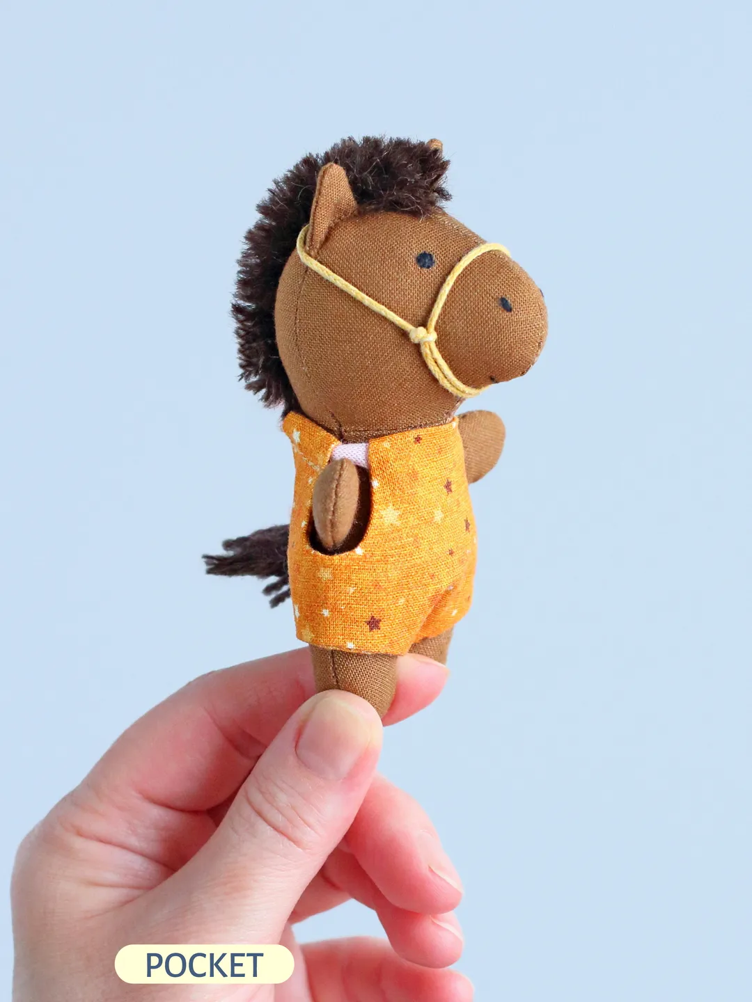 PDF Pocket Horse Stuffed Animal Sewing Pattern