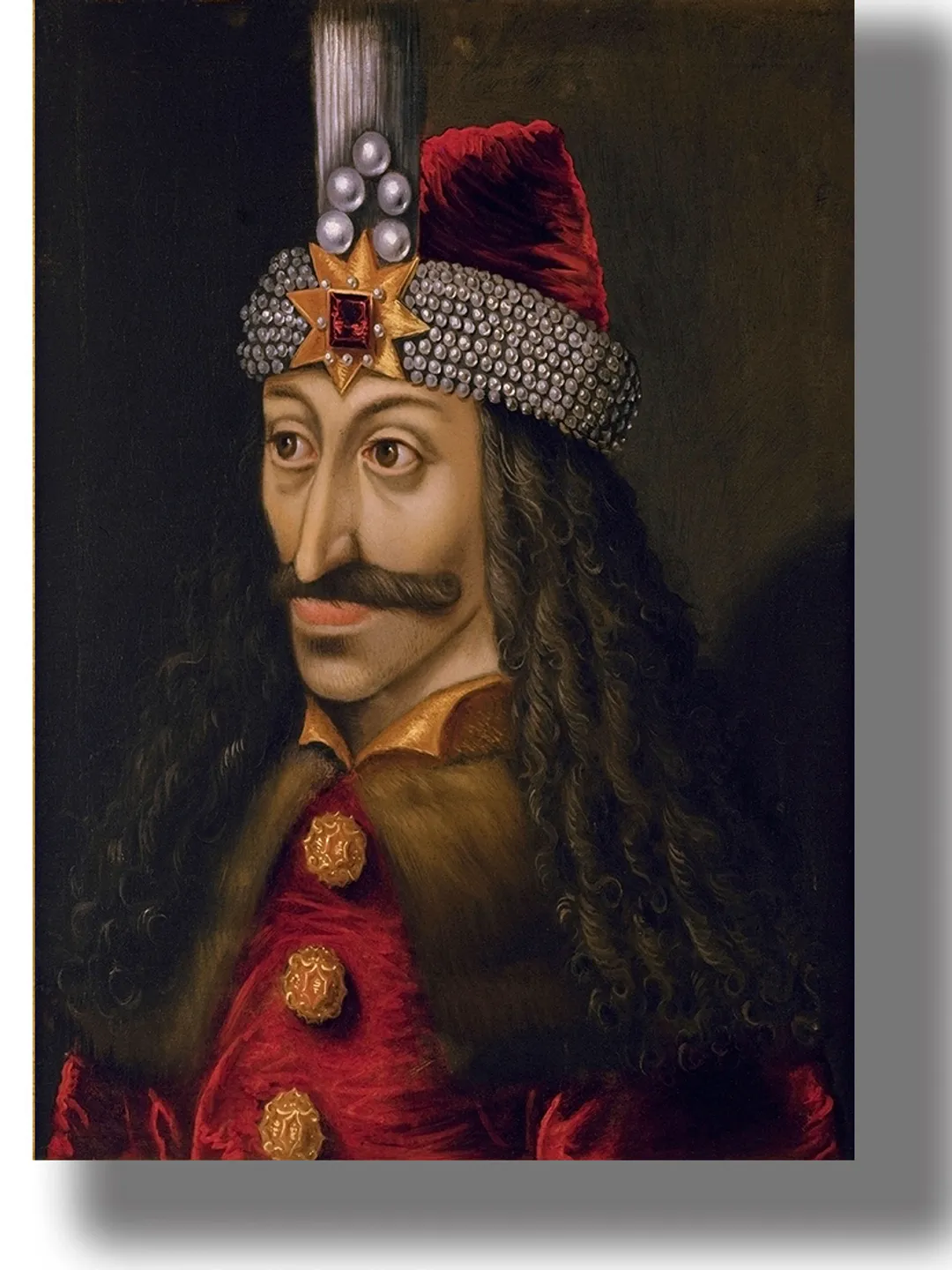 Portrait of Vlad the Impaler Dracula, The Prince of Wallachia.