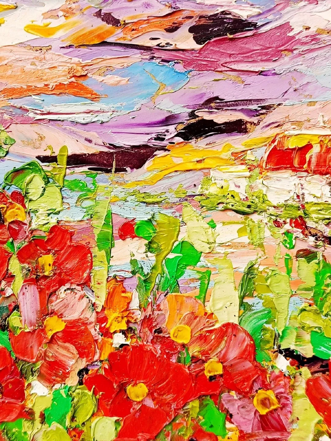 Ireland Painting Irish Original Art Kinsale Landscape Impasto Oil Painting Small 6x6 Ireland Oil Painting Impressionist Art by ArtProkopaloS