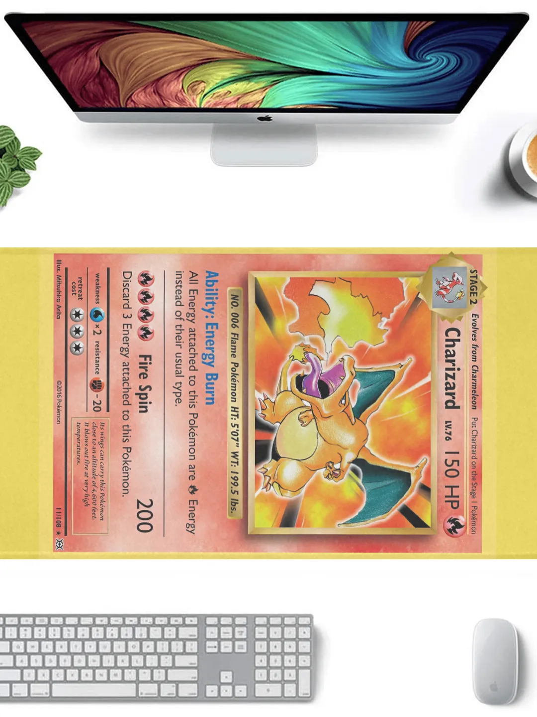 Charizard Card Gaming Mousepad