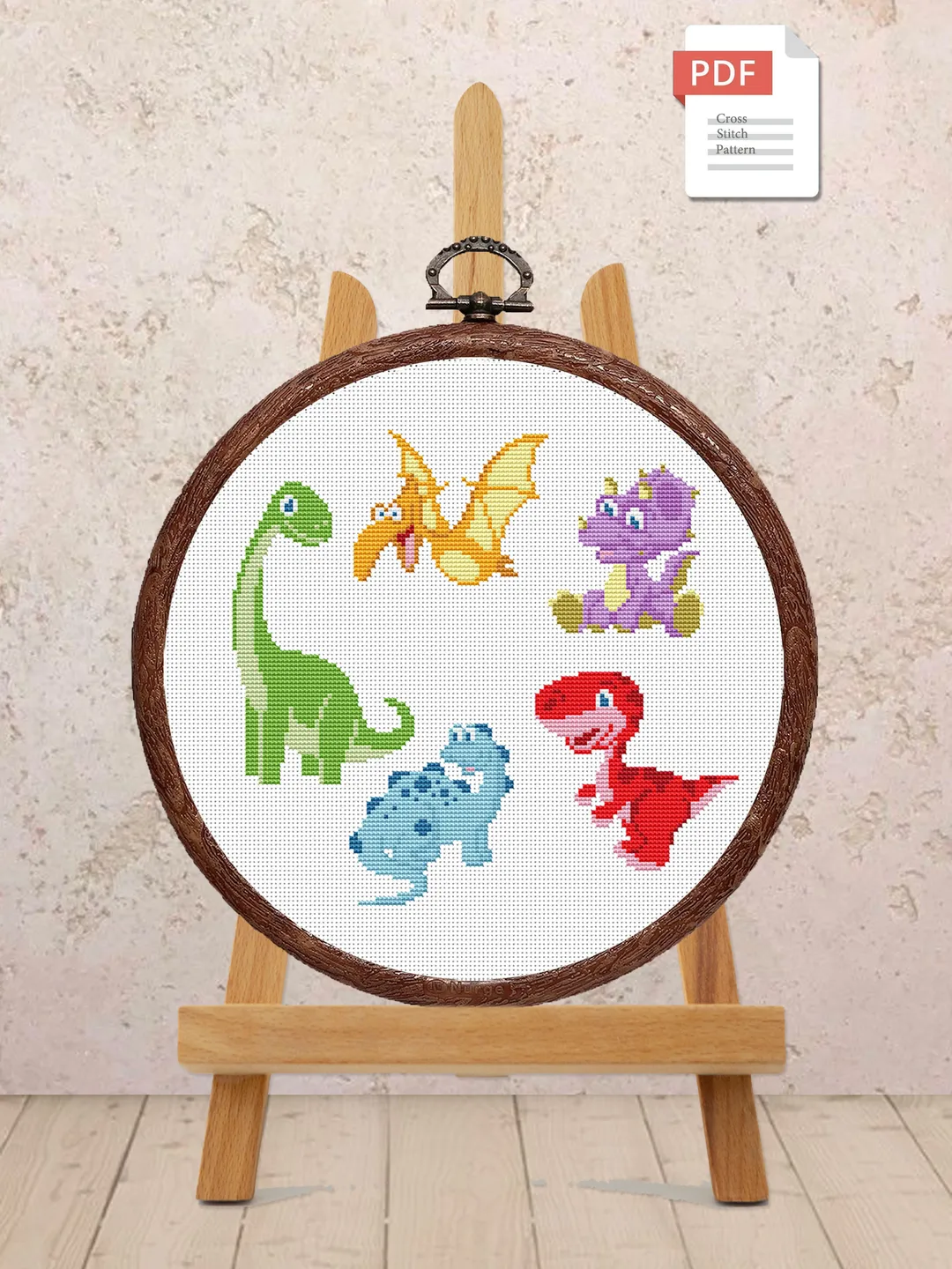 Dinosaur Set Cross Stitch Pattern, Dino Cross Stitch, Dino Pattern, Dinosaur Cross Stitch Pattern, Baby Cross Stitch Patterns #bab005