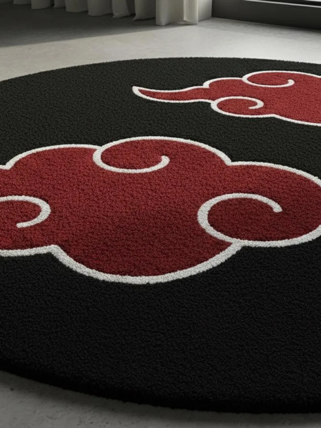 Akatsuki Anime Cloud Round Rug for Living Room , Bedroom , Nursery ...