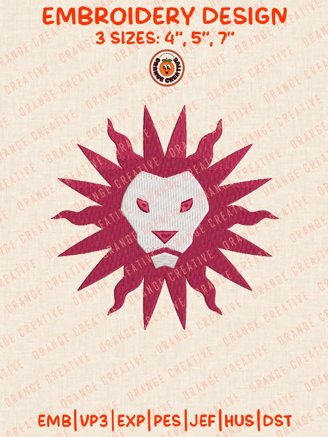 NCAA Loyola Marymount Lions Embroidery Design, NCAA Logo Embroidery Design, Machine Embroidery Design File, 4 Sizes, Digital Download