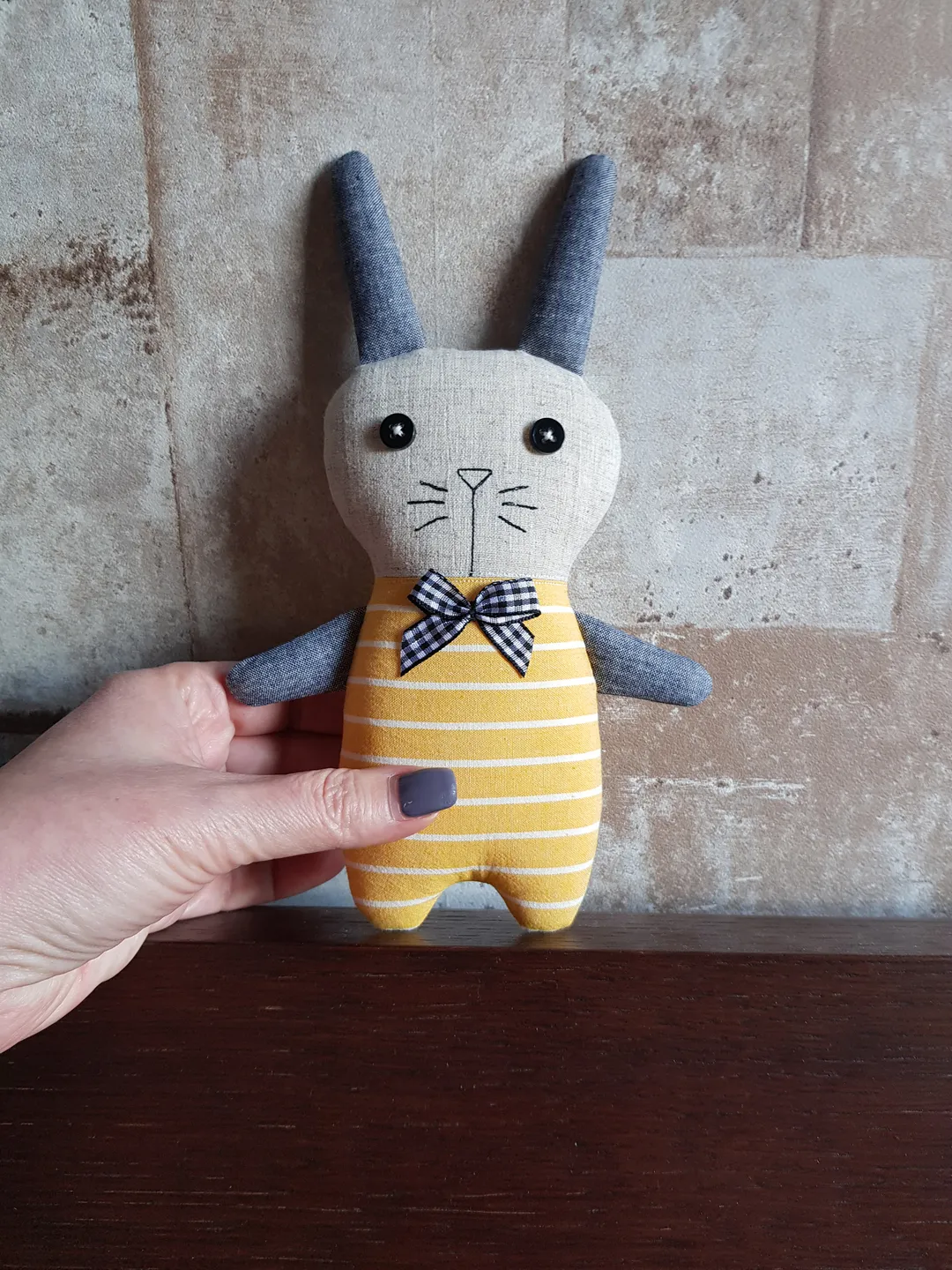 Cute Bunny sewing pattern PDF, digital tutorial in English, Diy stuffed ...