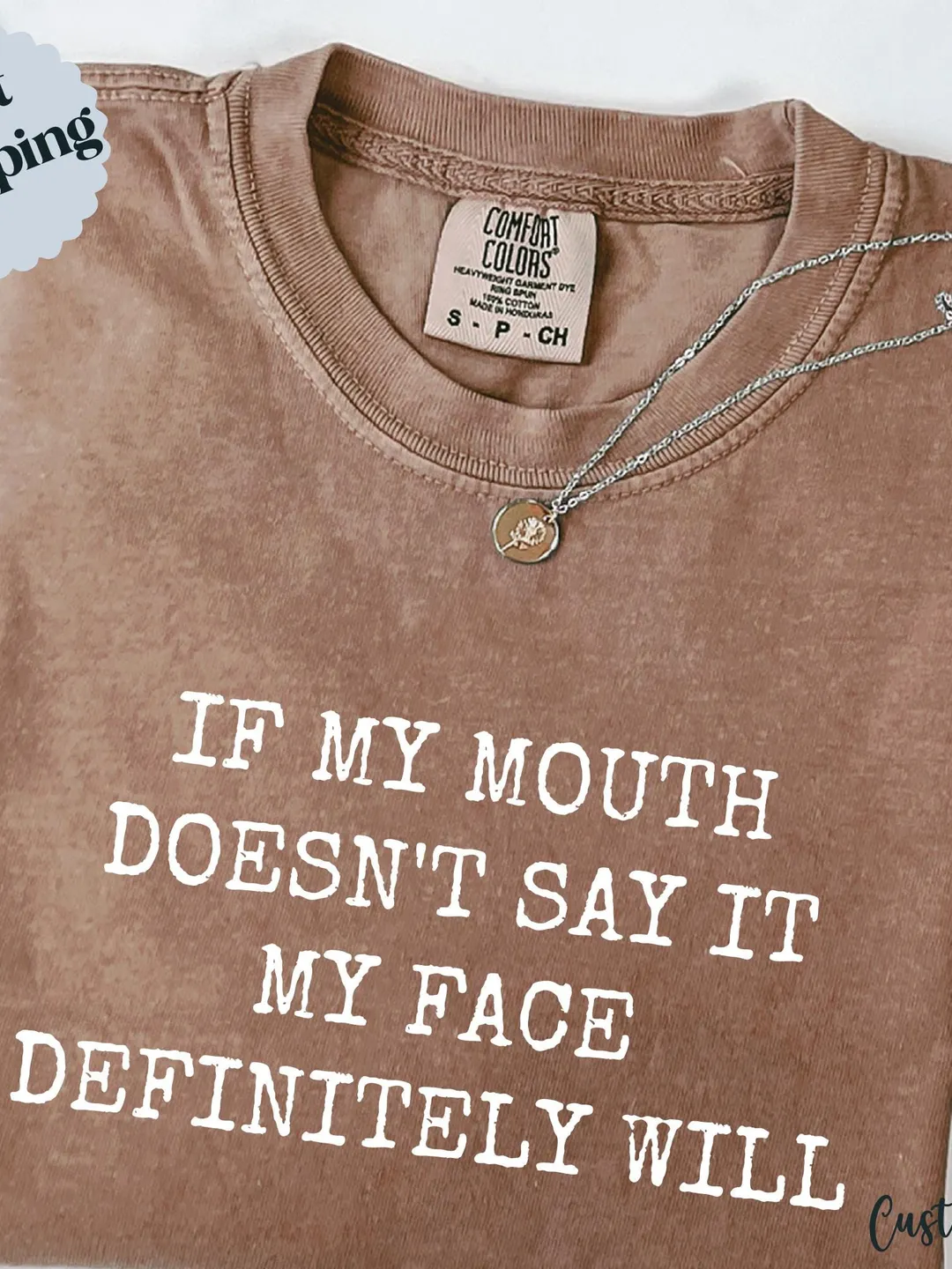 Sarcastic Face Comfort Colors Shirt, Funny Graphic Tee
