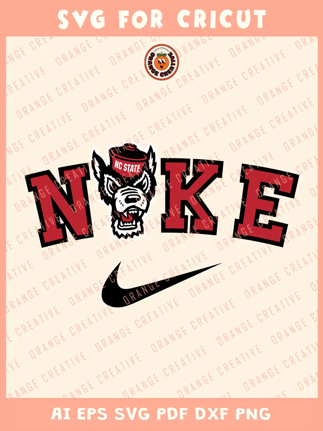 Ni.kee NC State Wolfpack Svg, NCAA College Football Team Svg, NCAA NC ...