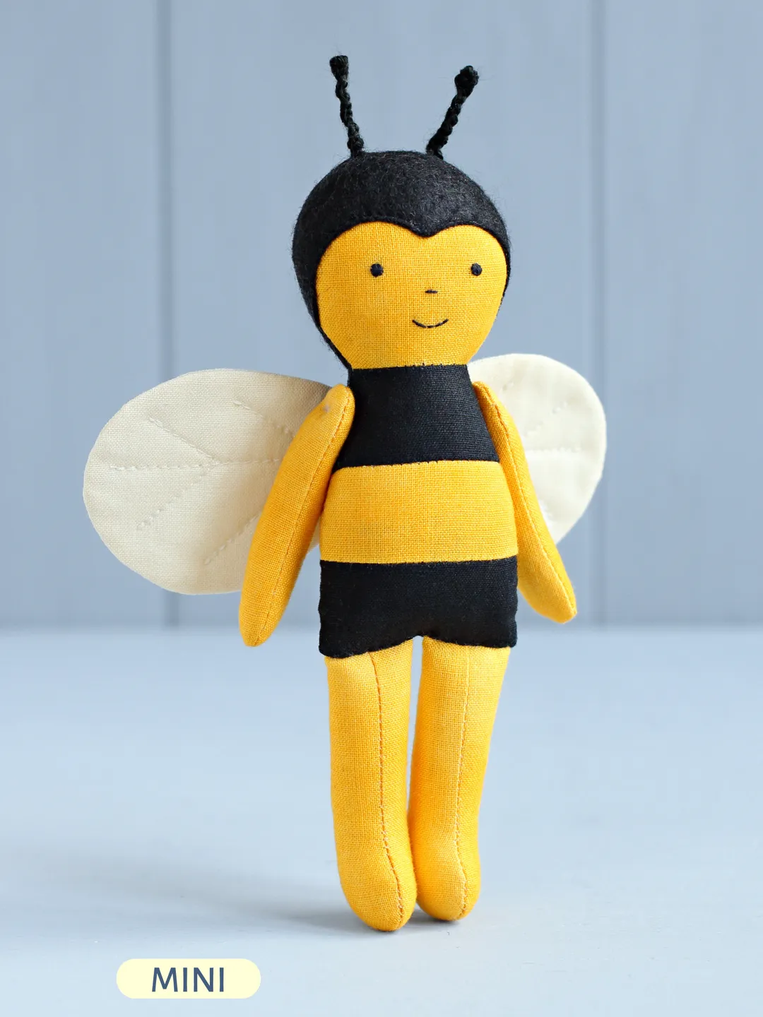 PDF Mini Bee (Bumblebee) Stuffed Animal Sewing Pattern