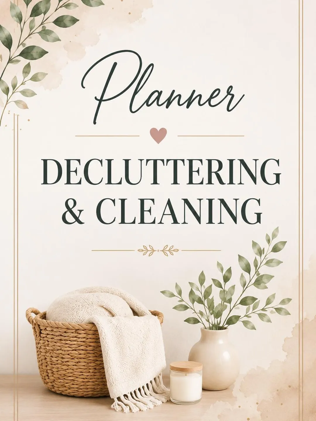 Decluttering & Cleaning Planner PDF | Home Organization Binder ...
