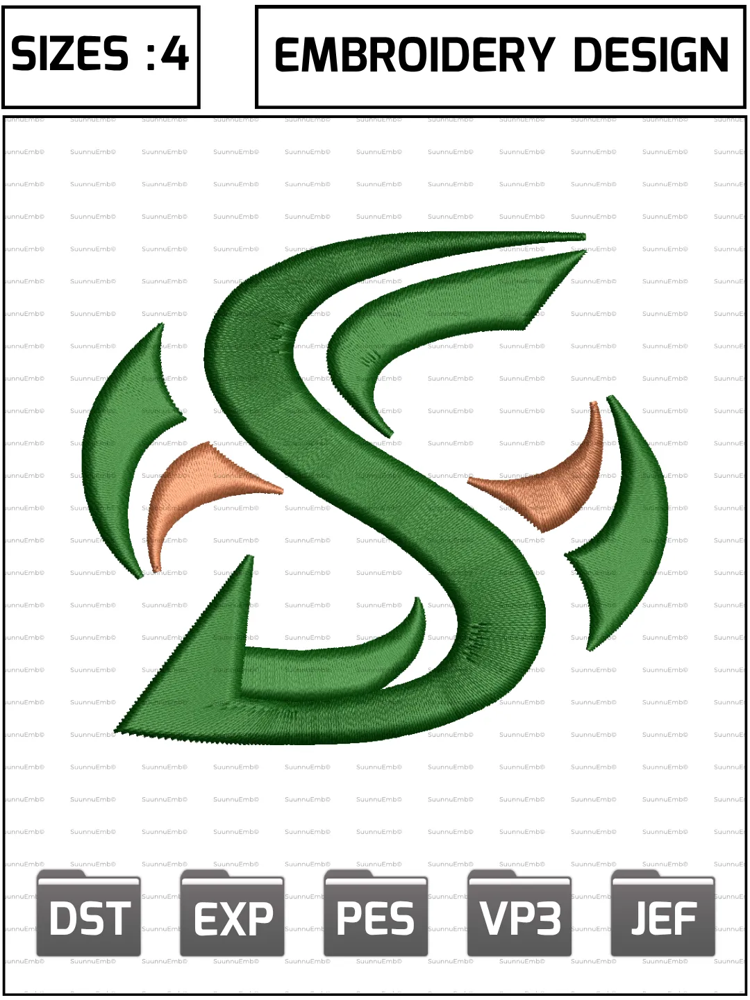 Sacramento State Hornets Logo Embroidery Design,NCAA Logos Embroidery Design,NCAA Teams, Machine Embroidery Design File,4 Sizes, Digital Download