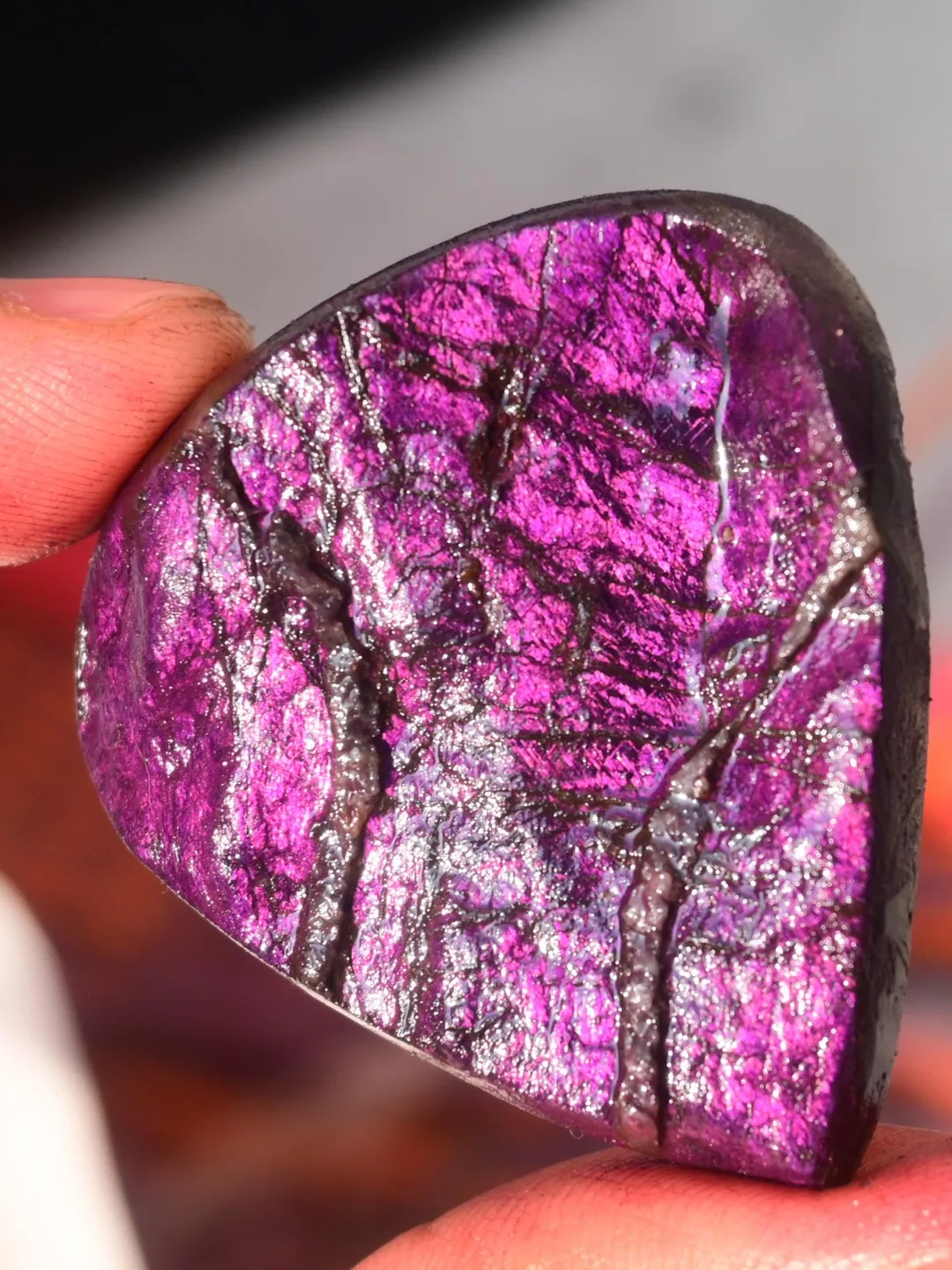 Purple Slabs Rocks Purpurite Druzy: 128 ct Natural Purple Crystal Slab for Jewelry Making ...