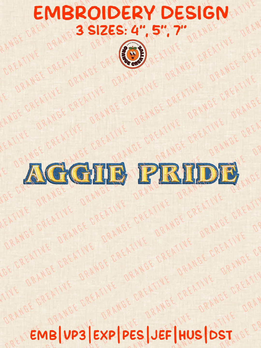 NCAA Aggies Pride Logo Embroidery Files, North Carolina A&T Aggies Team Embroidery Designs, Football Team Machine Embroidery Files, NCAA North Carolina A&T Aggies Machine Embroidery, Digital Download