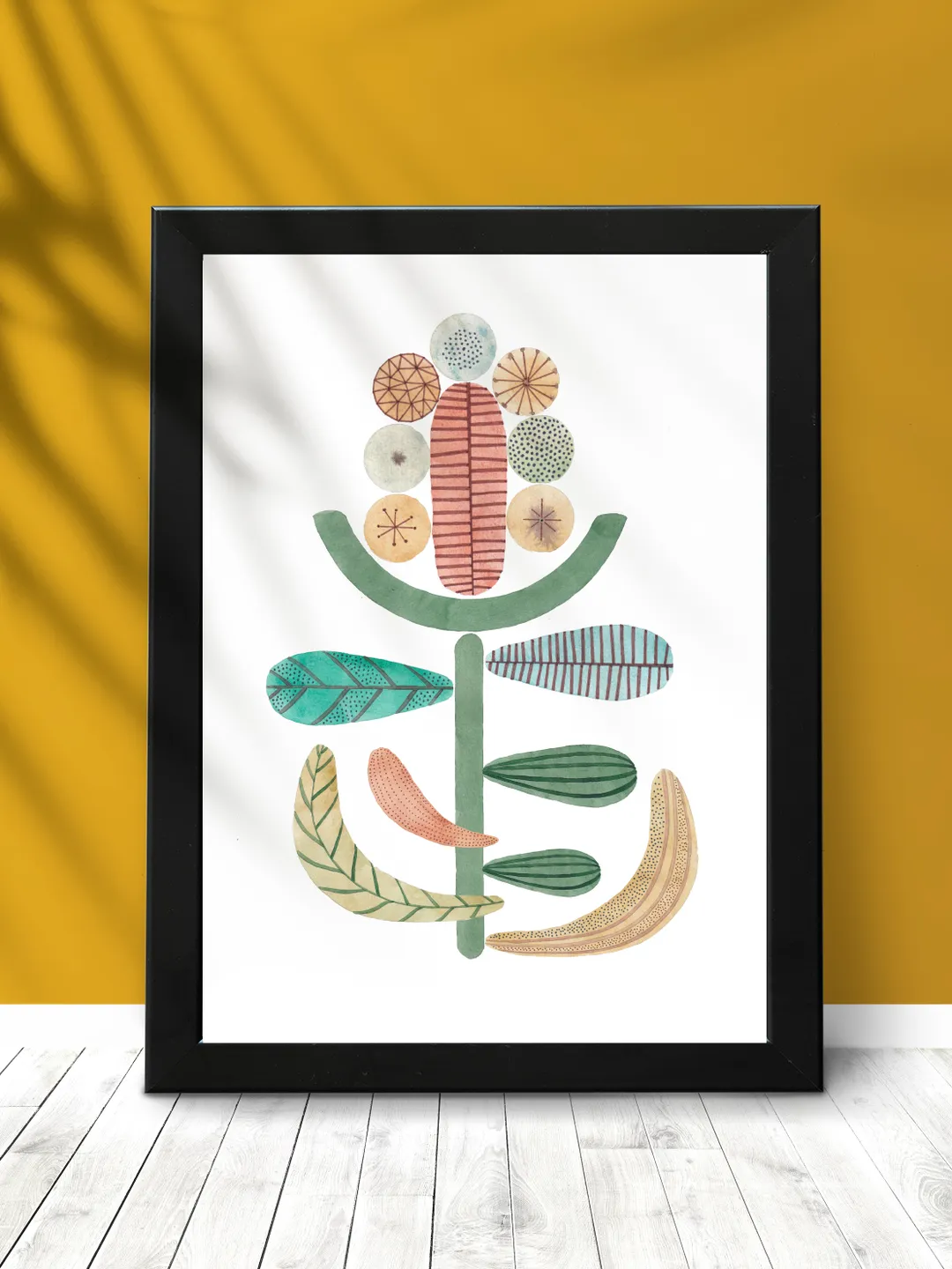 Illustration Watercolor Geometry Plant Art print
