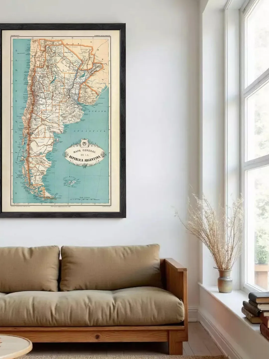 Antique Argentina Map Print | Vintage 1888 Wall Art