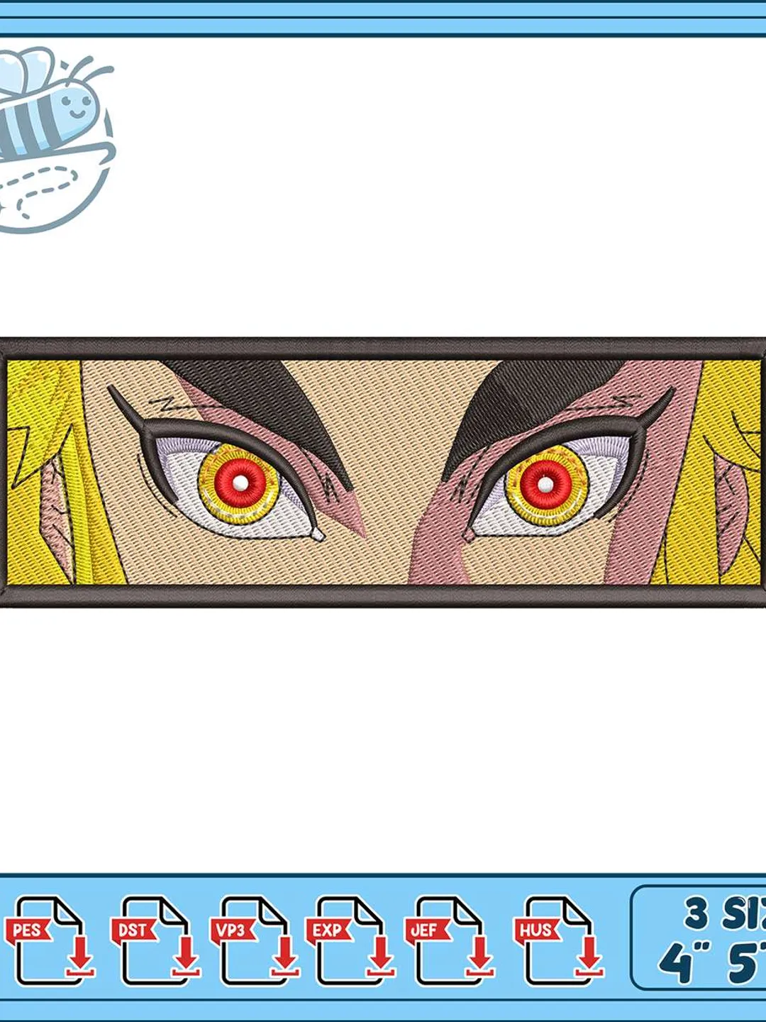 Rengoku Eyes Embroidery Design, Demon Slayer Anime Eyes Machine Embroidery File, Kyojuro Rengoku Patch, Anime Embroidery