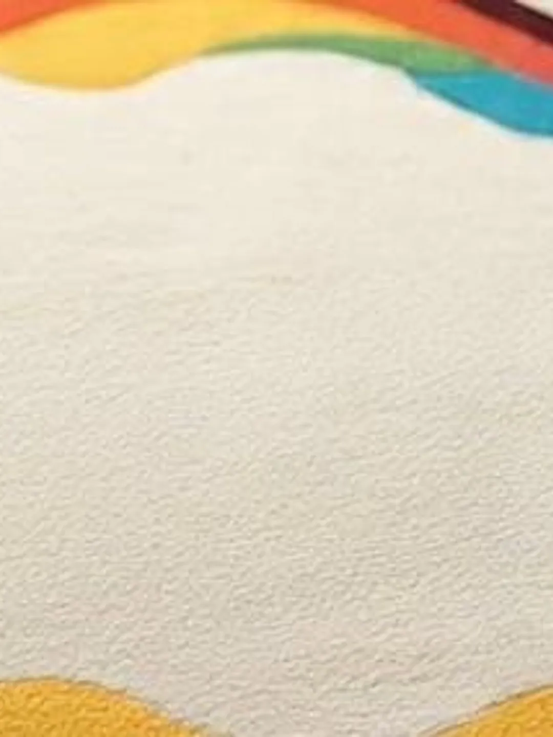 Puddle Rug Shape Handmade Tufted Irregular Puddle Area Rug | Retro Rainbow Splatter