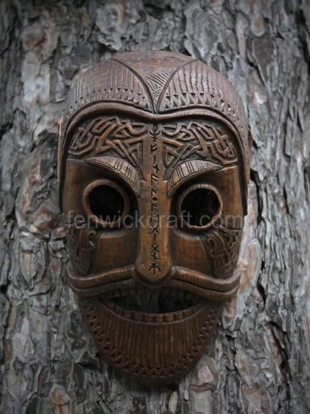 Viking Ritual Masks Viking Celtic Mask / Carved Wooden Mask