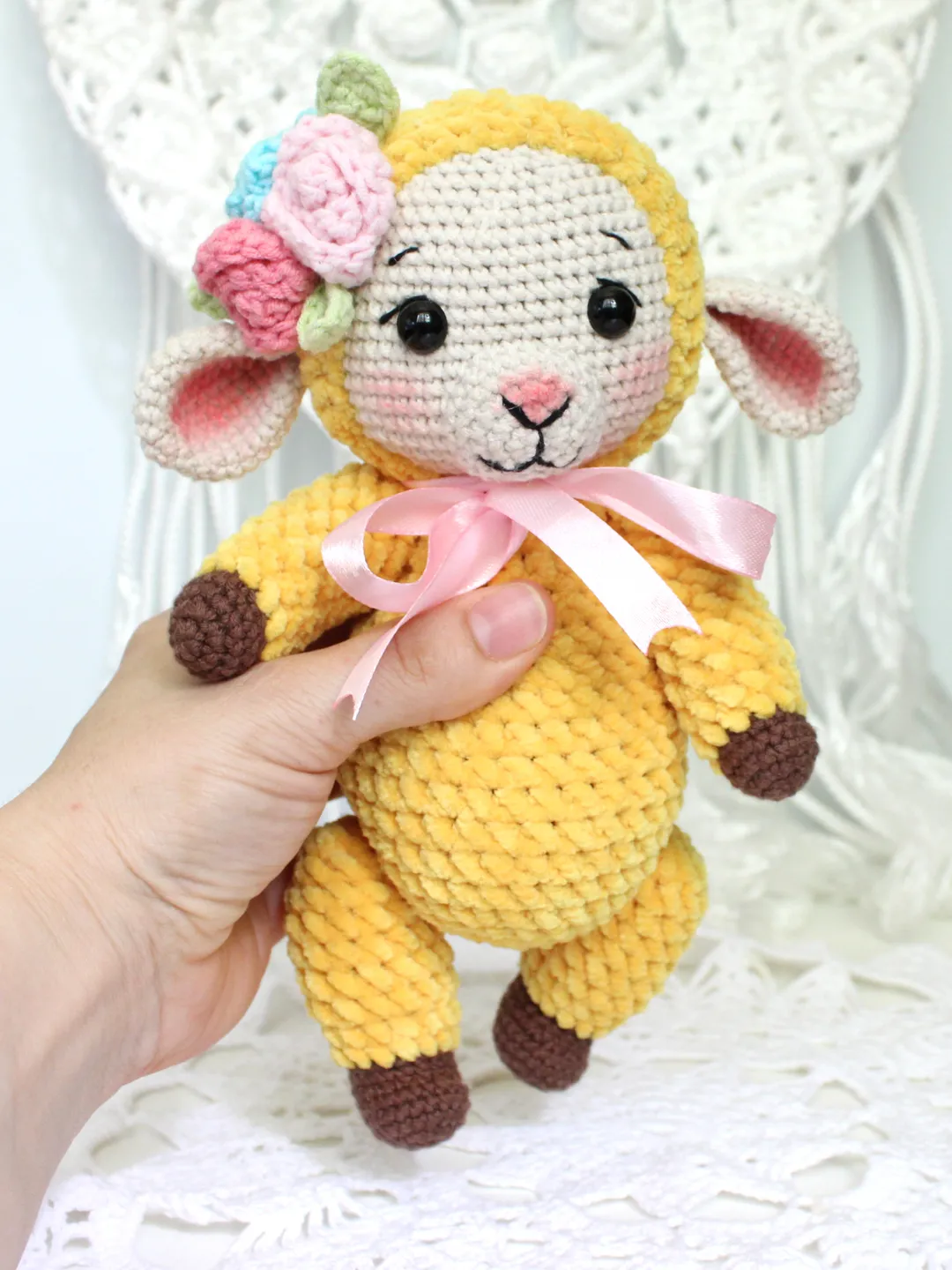 Sheep crochet pattern PDF in English Amigurumi toy crochet tutorial