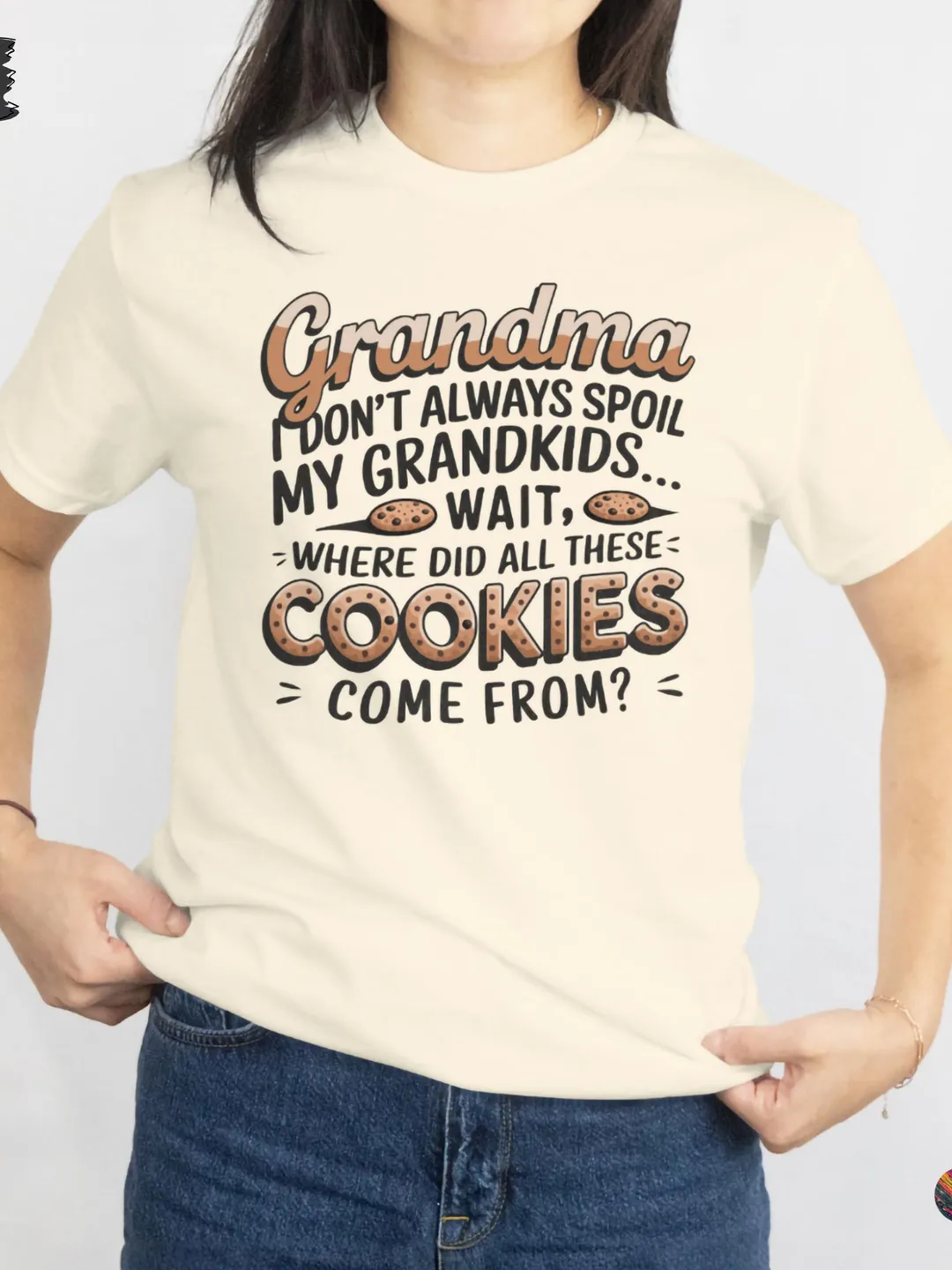 Funny Grandma Shirt, Cute Mother's Day Gift for Grandmother from Grandkids, Humorous Cool Grandma Saying Tee, Spoiling The Grandkids Tshirt