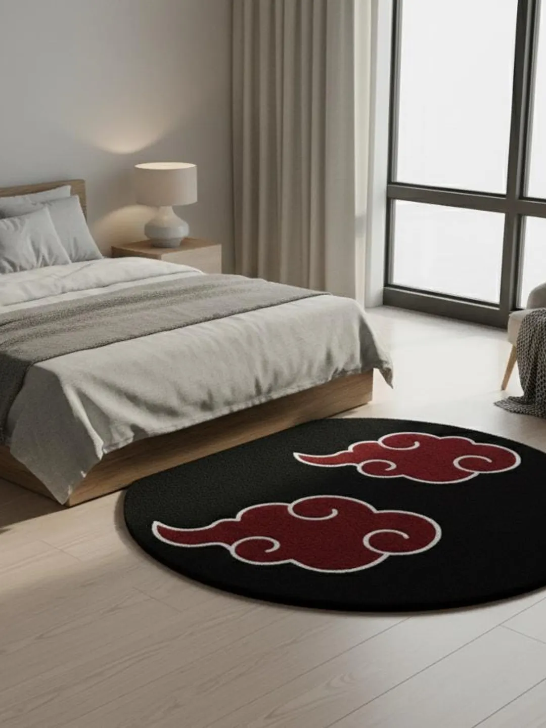 Akatsuki Anime Cloud Round Rug for Living Room , Bedroom , Nursery ...