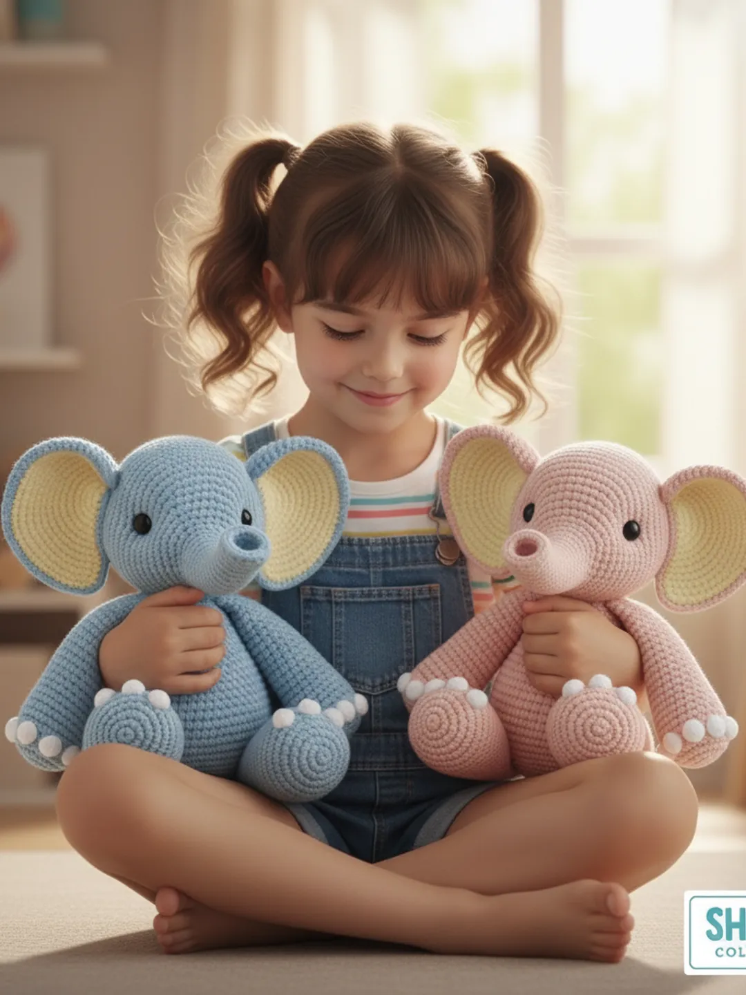 Crochet Elephant Amigurumi Pattern | Plush Animal Toy (PDF Pattern) | Crochet Pattern, Christmas Decor, Crochet Plush Toy, Crochet Gift Baby