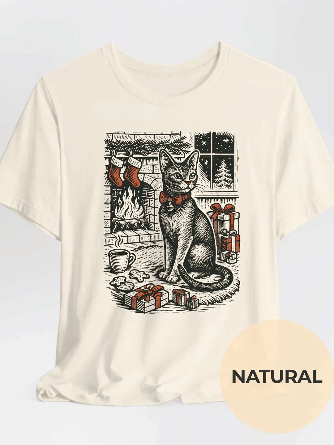 Abyssinian Cat Christmas Shirt: Holiday Pet Graphic Tee
