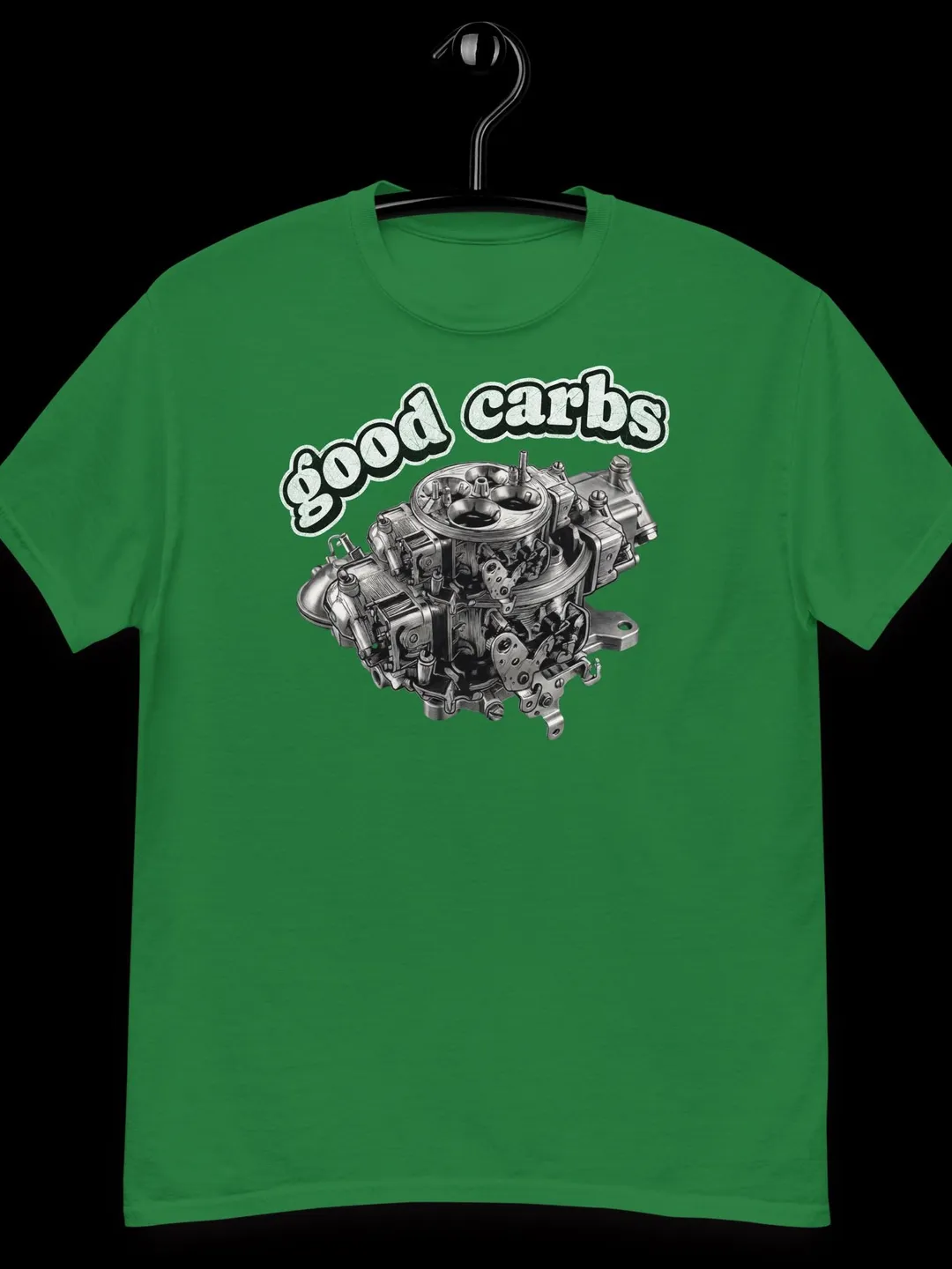 4 Barrel Carburetor Car Good Carbs Shirt, Vintage Mechanic Tee, Funny Gift for Men, Retro Hot Rod Gearhead Graphic T-Shirt, Auto Dad Toy