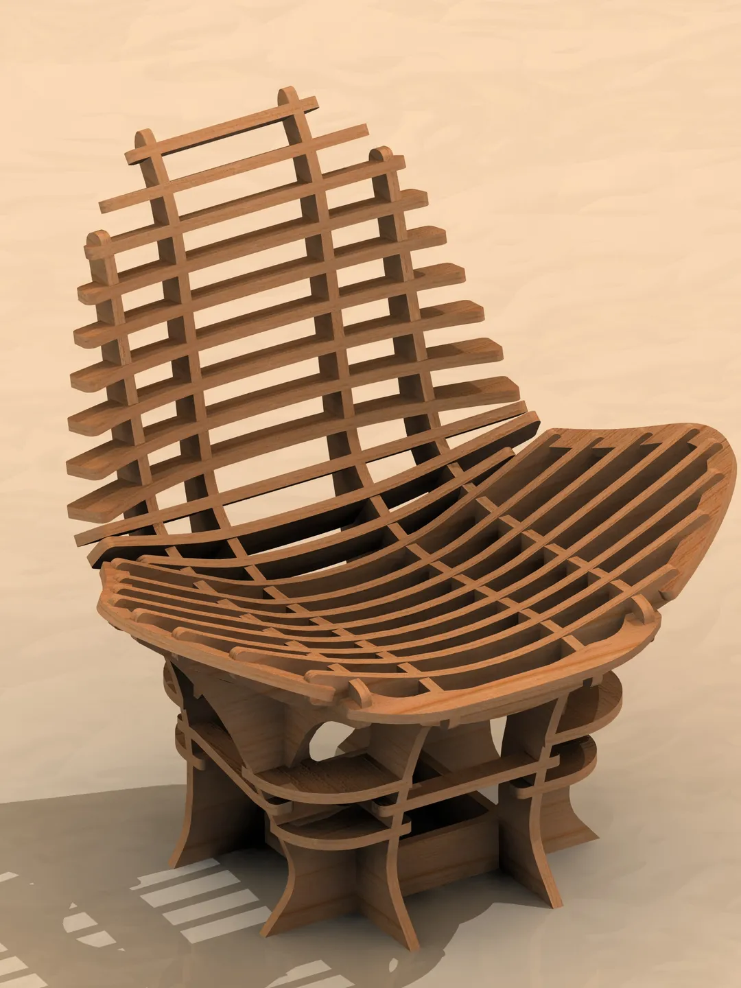 Digital Template Cnc Router Files Cnc Armchair Files for Wood Laser Cut Pattern