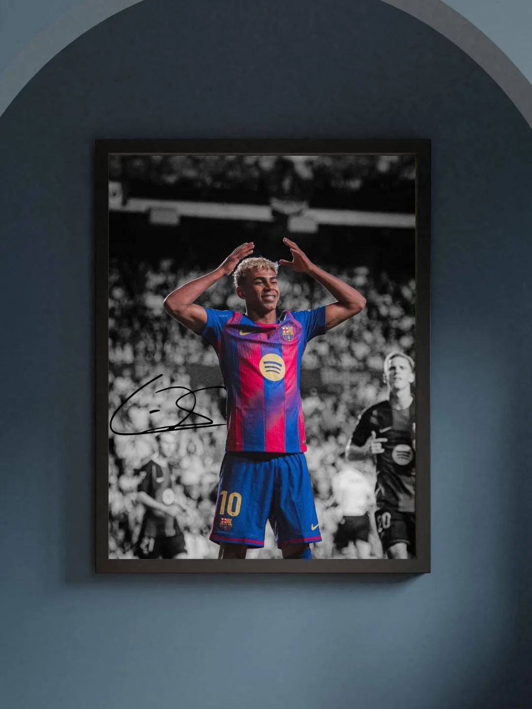 Yamal Rasmlar Lamine Yamal Wall Art Poster with Signature Soccer Player Decor Digital ...