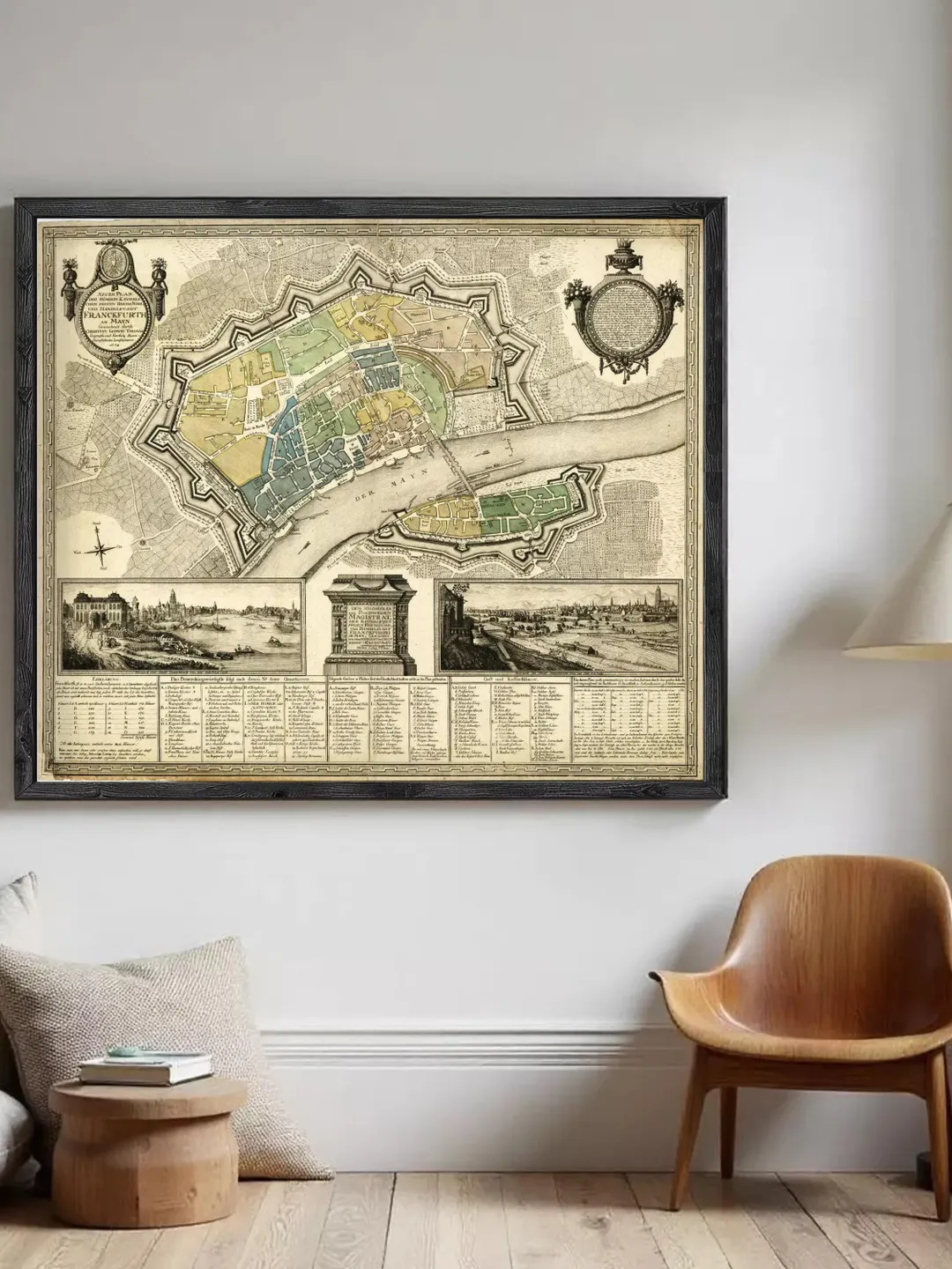 Frankfurt Germany Map Print | 1783 Vintage City Plan