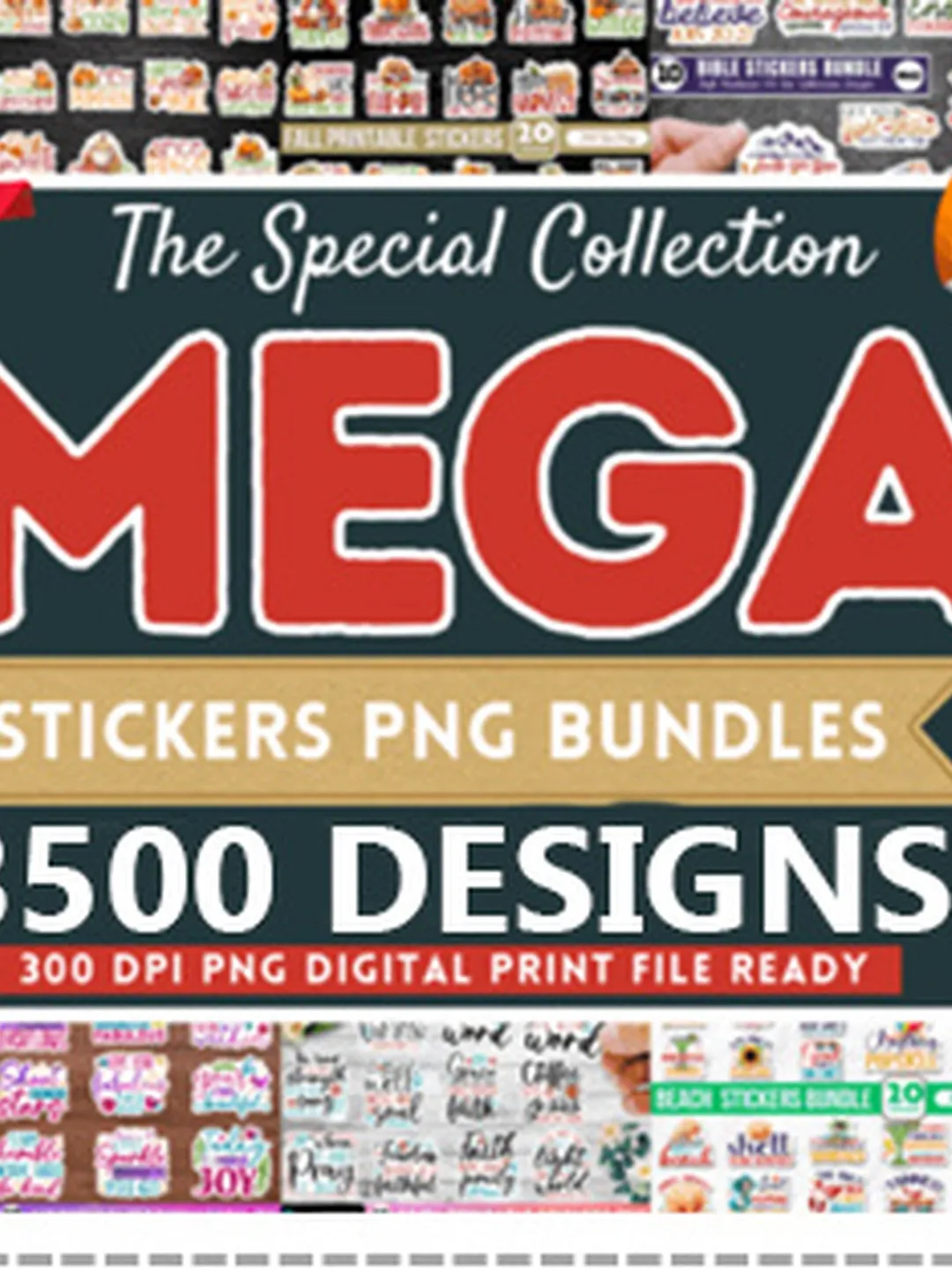 Ultimate 3500 + Digital Sticker Mega Bundle, Lifetime Access Goodnotes ...