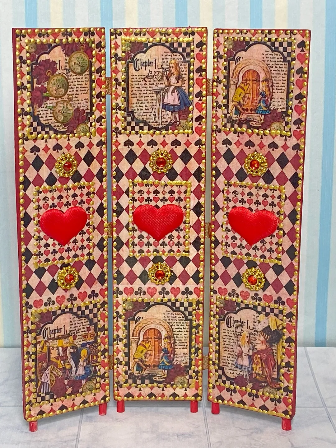 Screen for a dollhouse. 1:12. doll furniture, doll miniature, doll accessories.