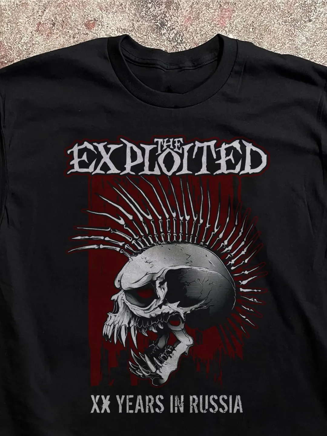The Exploited Punk Rock Band T-Shirt XX Years in Russia Tour