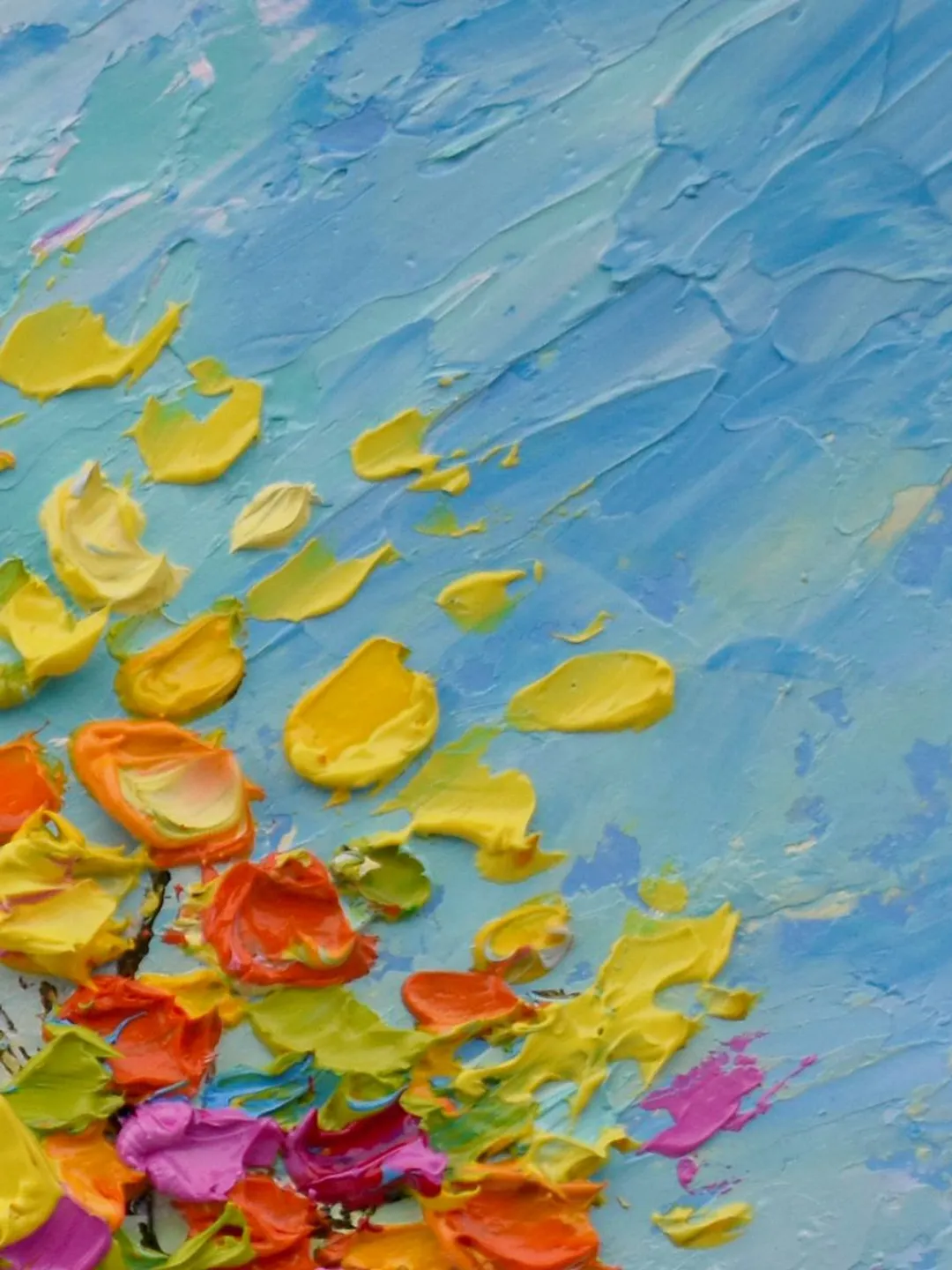 Tree of life art Original oil painting Colorful Tree artwork 6 by