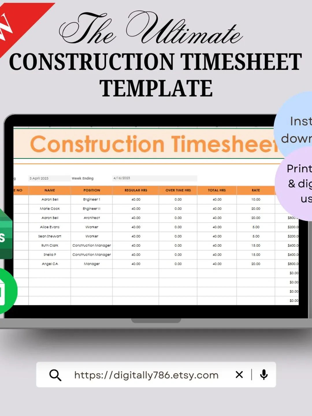 Professional Construction Estimate Calculator Project Cost Tracker ...