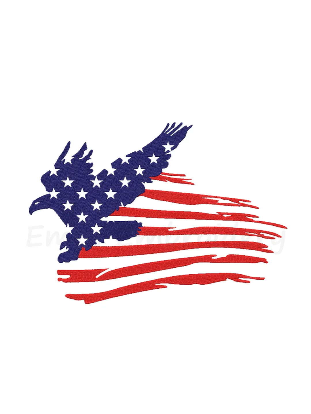 American Flag Eagle Embroidery Design, Machine Embroidery Design, 6 Sizes, Instant Download
