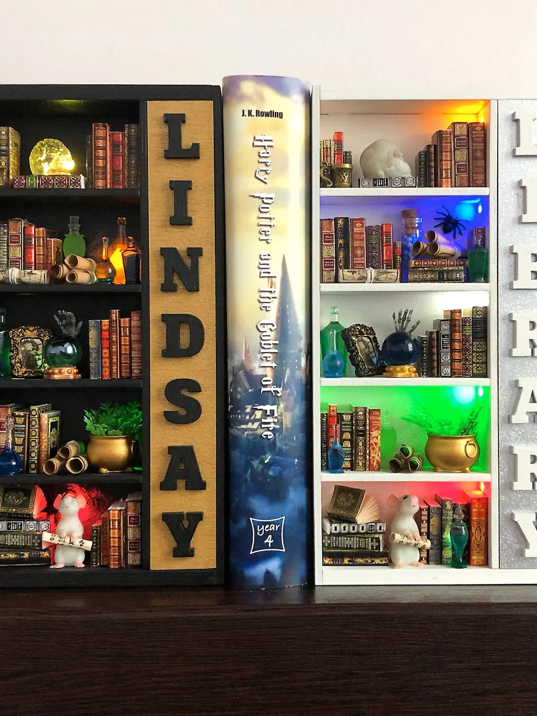 Book nook, Book nook money box, book nook insert, book nook diorama, bookshelf insert, boyfriend gift, book lover gift, best friend gift