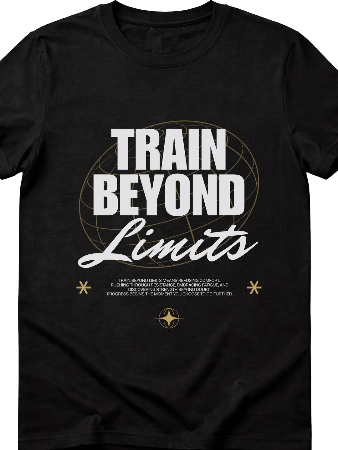T-Shirt Design Black and White Bold Typography Sport Streetwear T-Shirt | Urban Graphic Tee