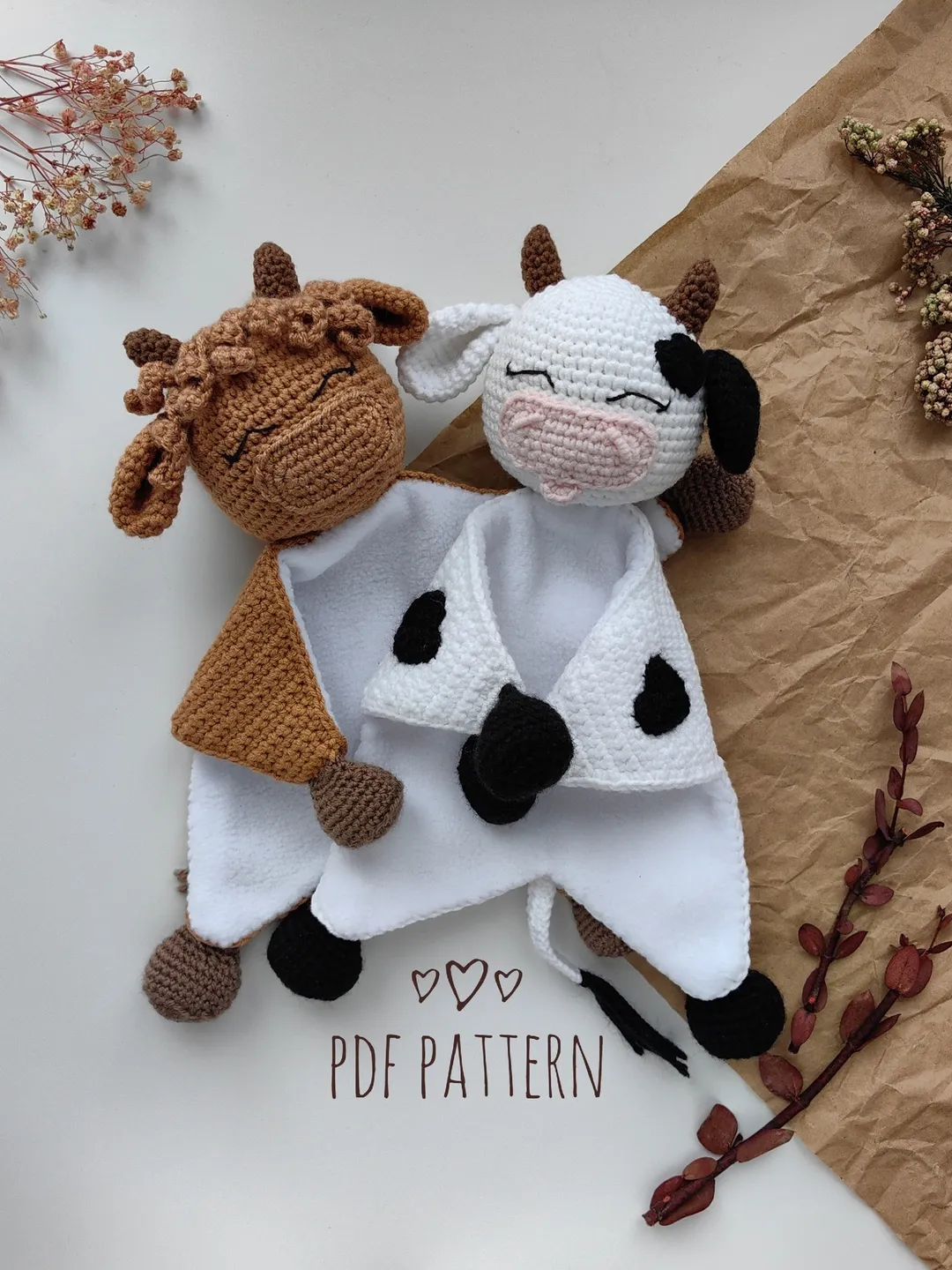 Pattern crochet lovely cow