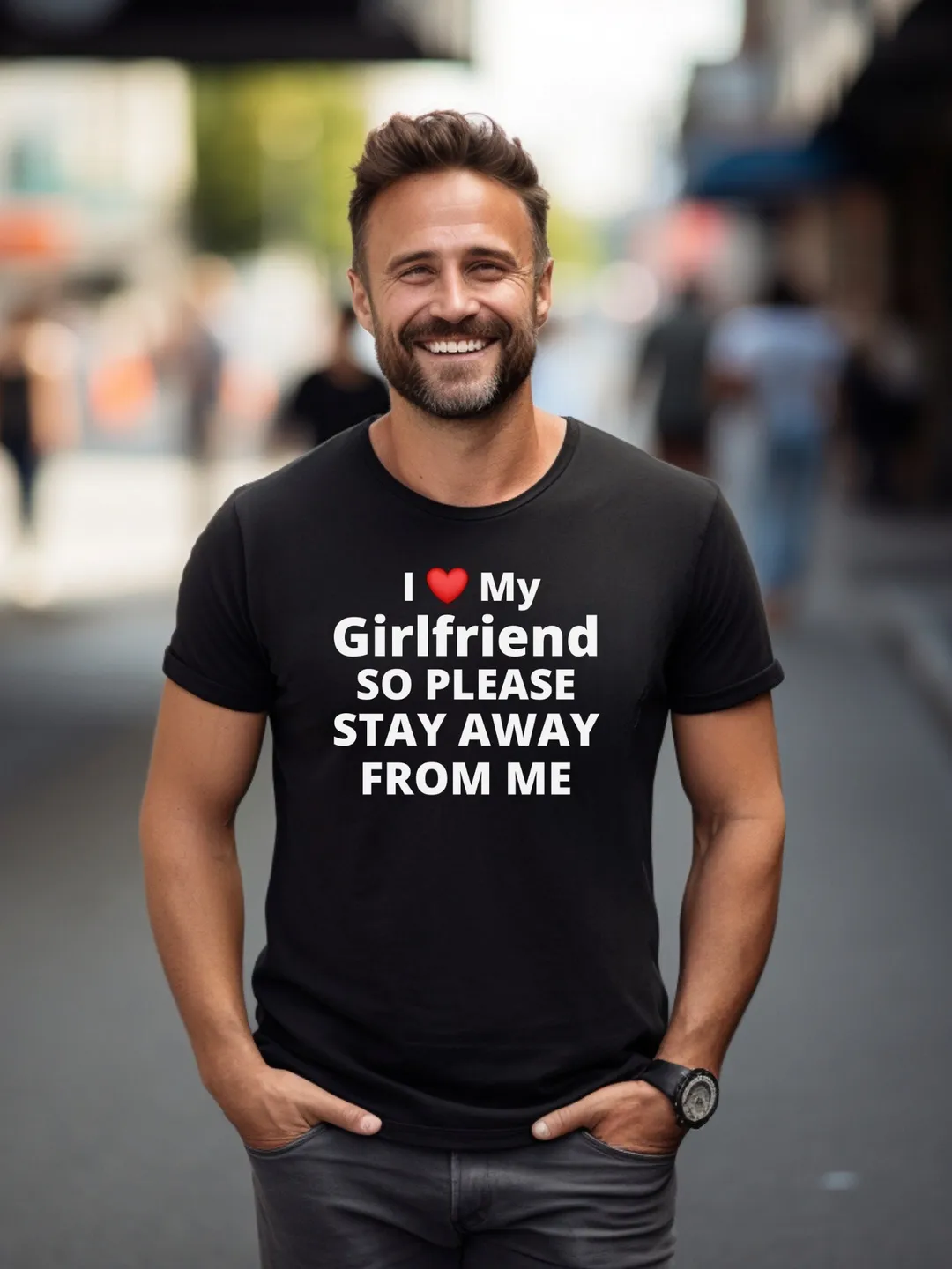 I Love My Girlfriend Shirt: Funny Boyfriend Tee - Valentine's Gift