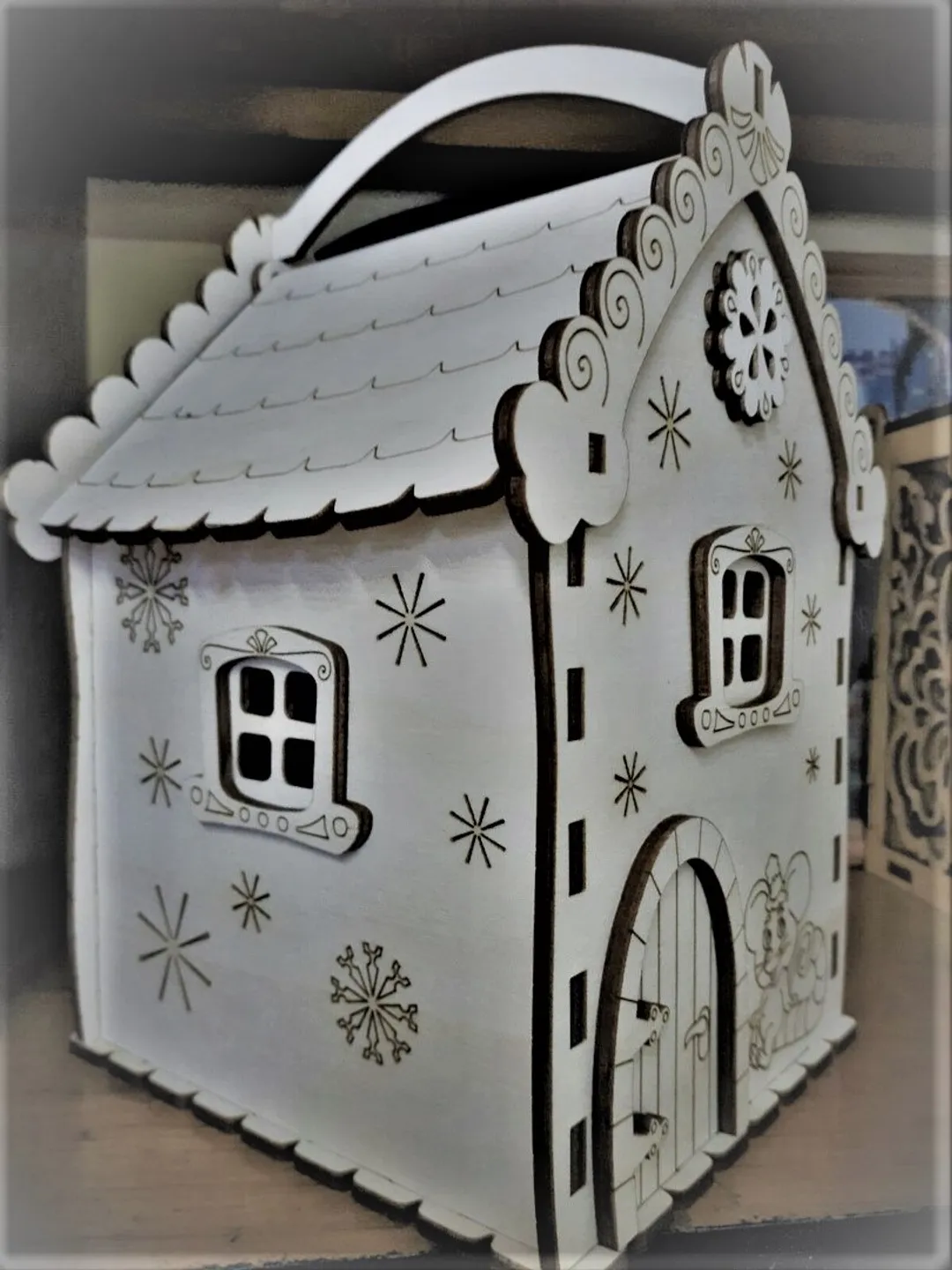 Digital Template Cnc Router Files Cnc Gift Box Files for Wood Laser Cut Pattern