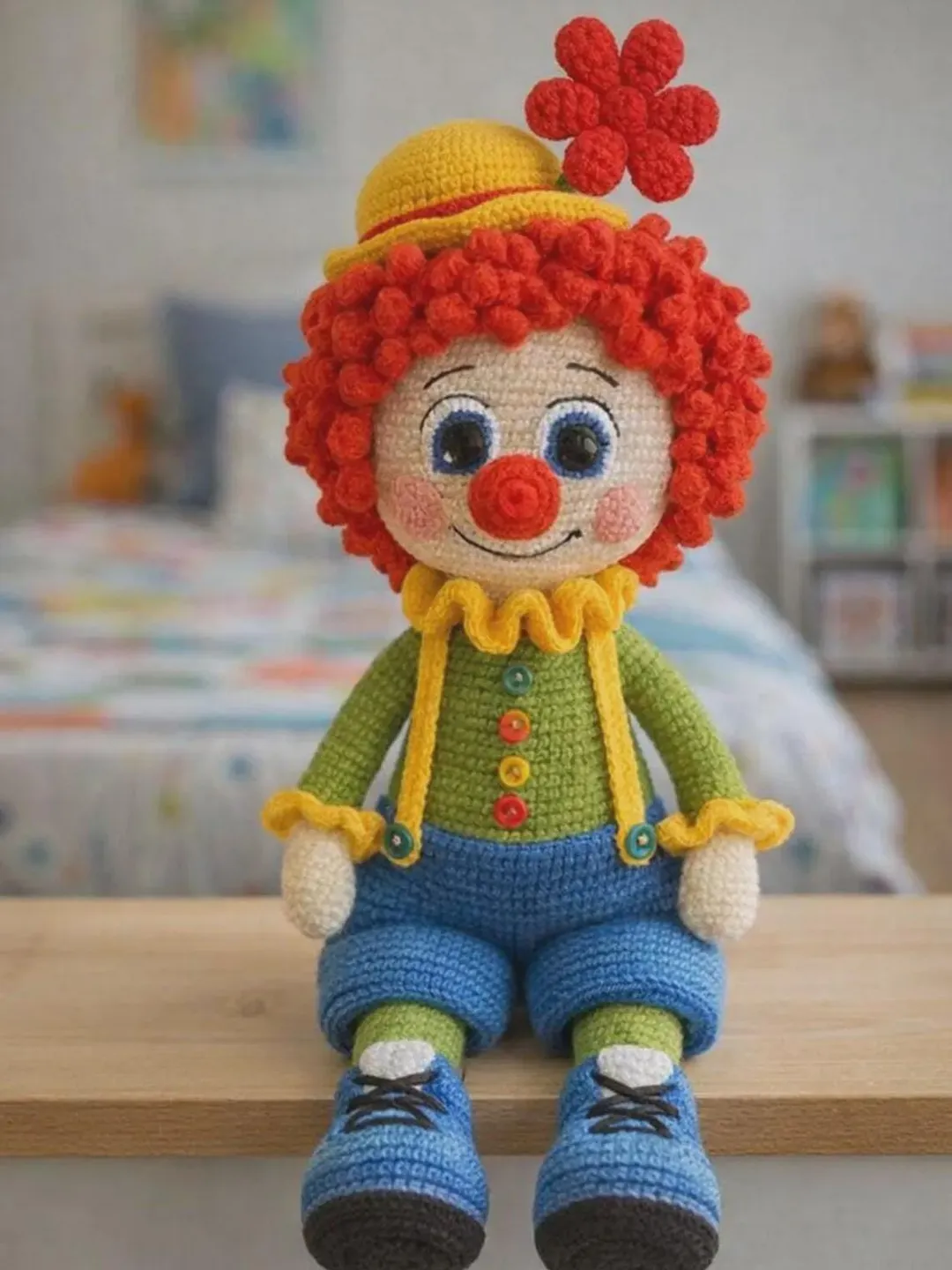 Clown Amigurumi Crochet Pattern, Amigurumi Crochet Pattern, Crochet Clown Toy Pattern, Handmade PDF Crochet Pattern, DIY Gift Idea,English