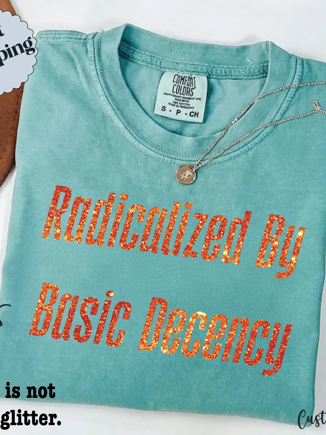 Radicalized By Basic Decency Comfort Colors Tee: Equality Activist Shirt