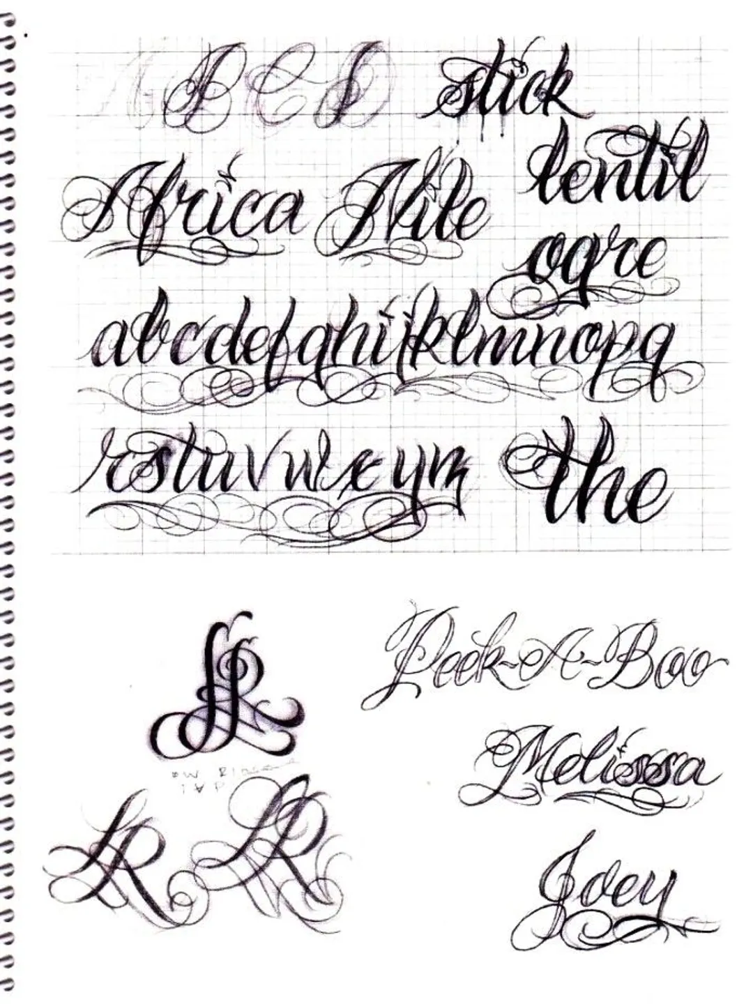 BJ Betts Lettering Guide 2