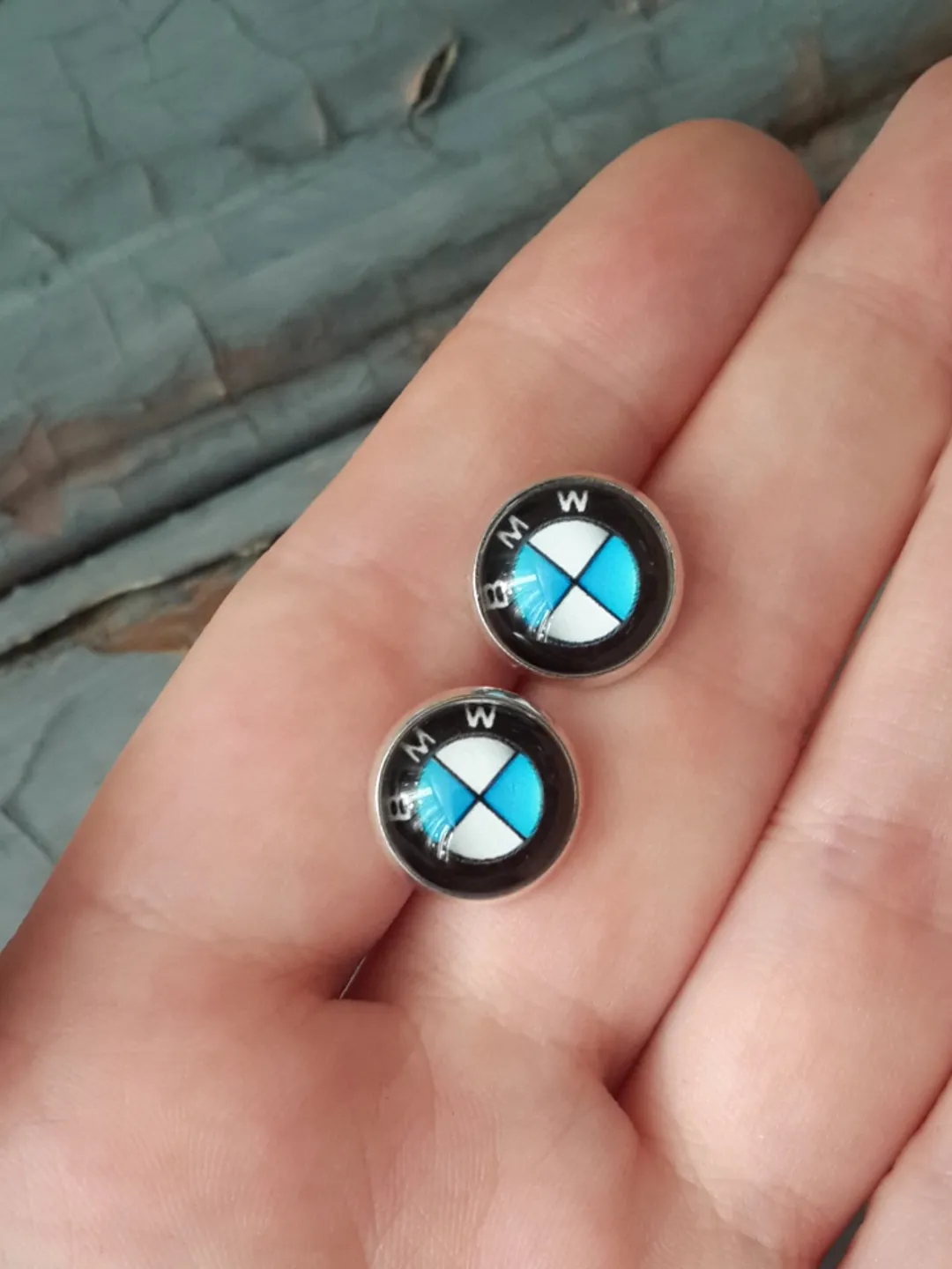 BMW earrings studs, BMW Logo, BMW Earrings, BMW Accessories gift