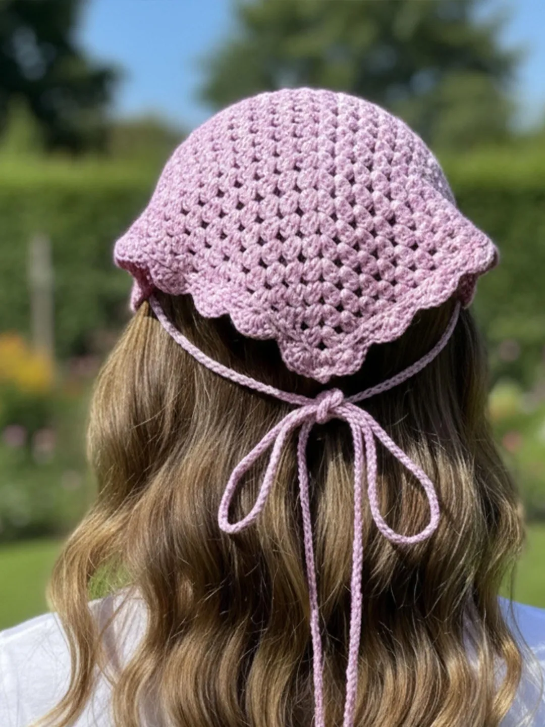 Wildrose Bandana Crochet Pattern | Romantic Lace Headscarf | Easy