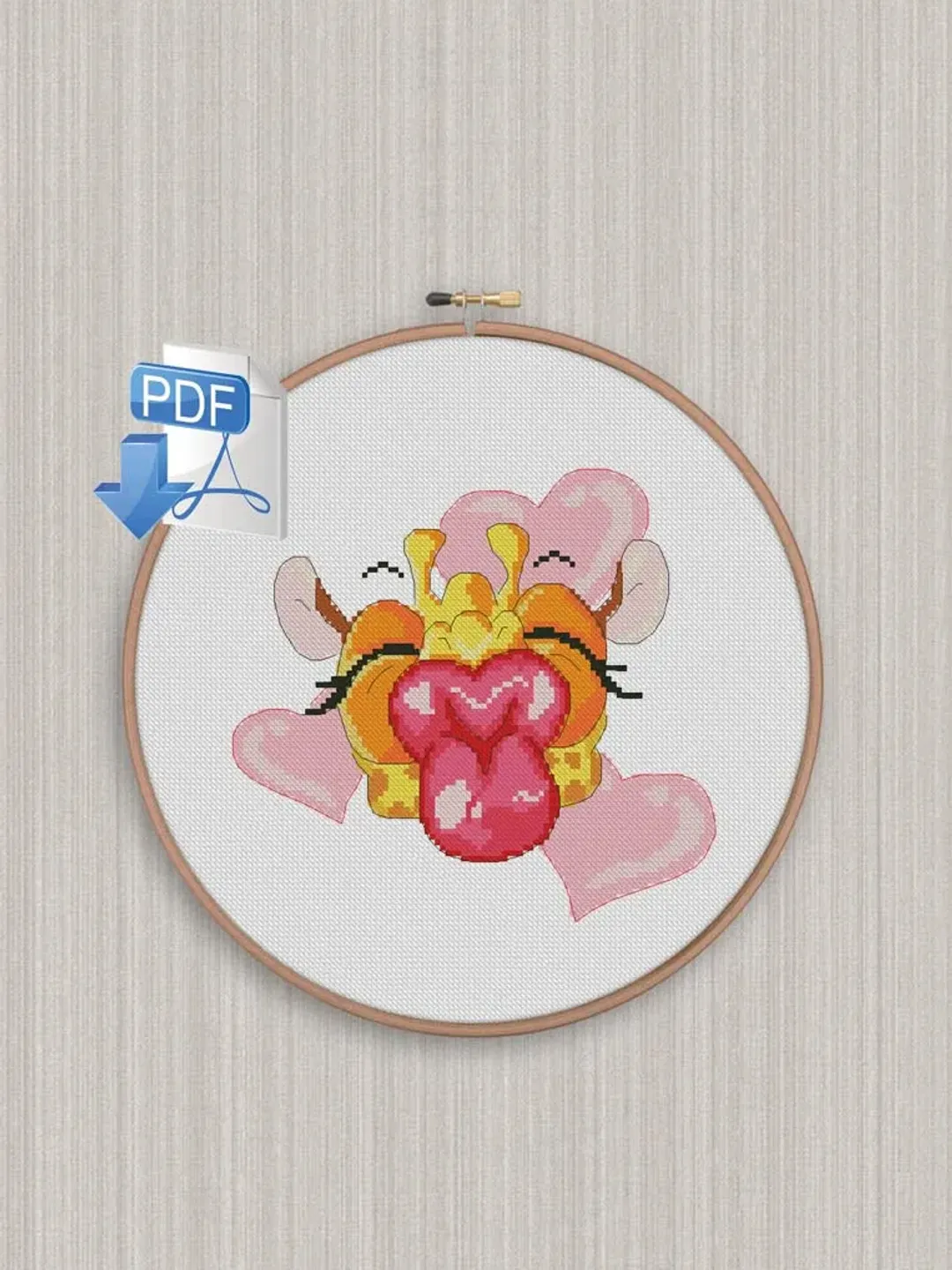 Giraffe cross stitch pattern Kiss cross stitch pattern Africa cross stitch pattern Animal cross stitch pattern PDF